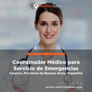 Coordinador Médico para Servicio de Emergencias